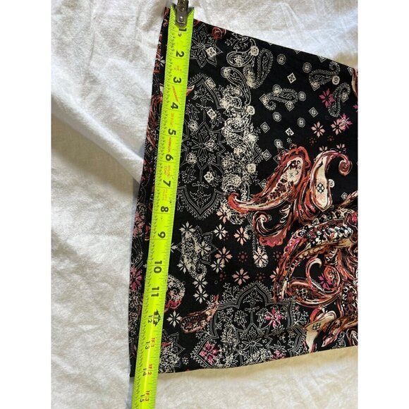 Maurices XL Black & Red Paisley Print Spaghetti Strap Jumpsuit romper - Picture 10 of 12